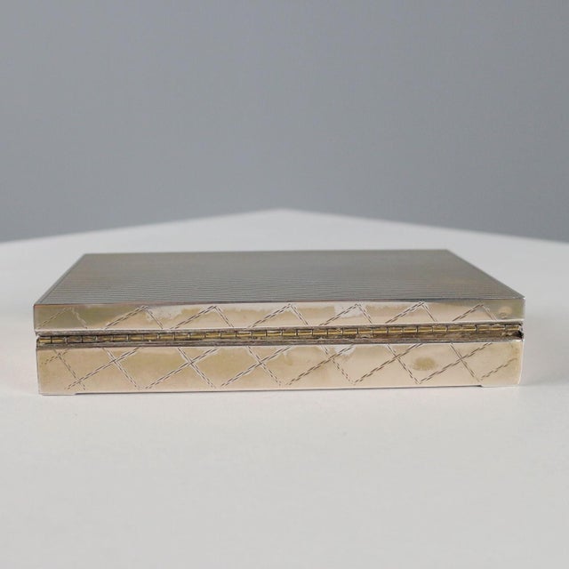 Firenze Silver Box with Chisel and Burin For Sale - Image 5 of 9