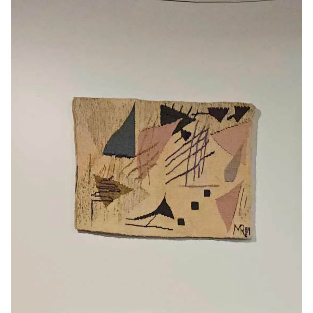 Abstract Triangle I and II Over Trinity Tapesrty of the Law of Three Hand Woven Tapestry Series For Sale - Image 3 of 8