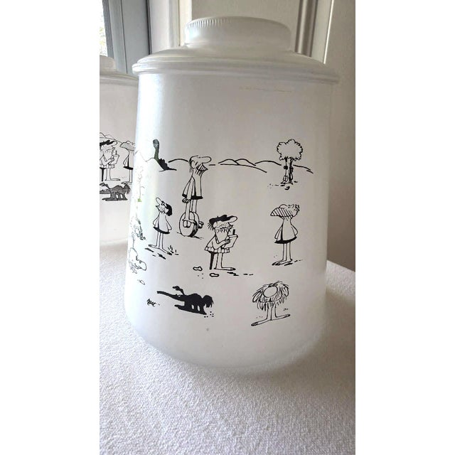 Glass Vintage 1970's Bc Comics Johnny Hart Cannister Set of 2 Promotional Glassware Nostalgia Cartoon For Sale - Image 7 of 17
