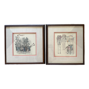 1960s Alice & Martin Provensen Shakespear Inspired Prints, Set of 2