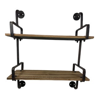 1990s Vintage Two Tier Hanging Shelf For Sale