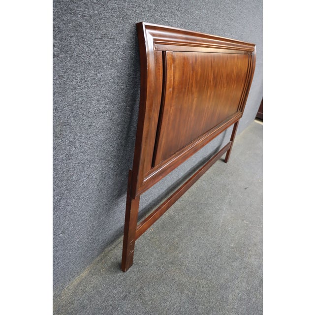 Wood Contemporary Mahogany King Headboard For Sale - Image 7 of 9