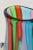 Vintage Signed Murano Striped Glass Pitcher or Object in Turquoise, Green, Pink, Red, Clear, Italy For Sale - Image 4 of 10