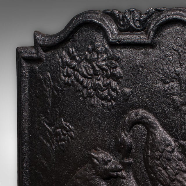 Late 19th Century Antique Decorative Fire Back, English, Fireplace Reflector, Victorian, c.1890 For Sale - Image 5 of 8