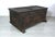 Purple Antique German Dark Oak Trunk For Sale - Image 8 of 14