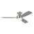 Visual Comfort Fan Ikon Hugger 52" LED Ceiling Fan in Brushed Steel For Sale