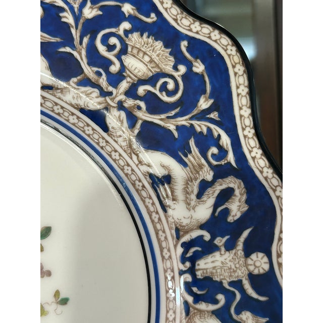 Wedgwood Wedgwood Vintage Set of 12 Bone China Square Luncheon Plates For Sale - Image 4 of 8