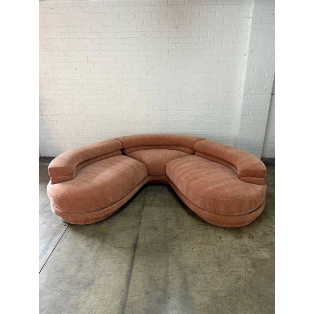 Salmon Modern Capas Sectional For Sale - Image 8 of 12