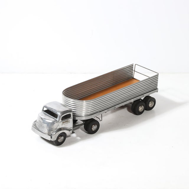 Mid-Century Smith Miller Silver Streak Truck & Trailer in Aluminum For Sale - Image 4 of 18