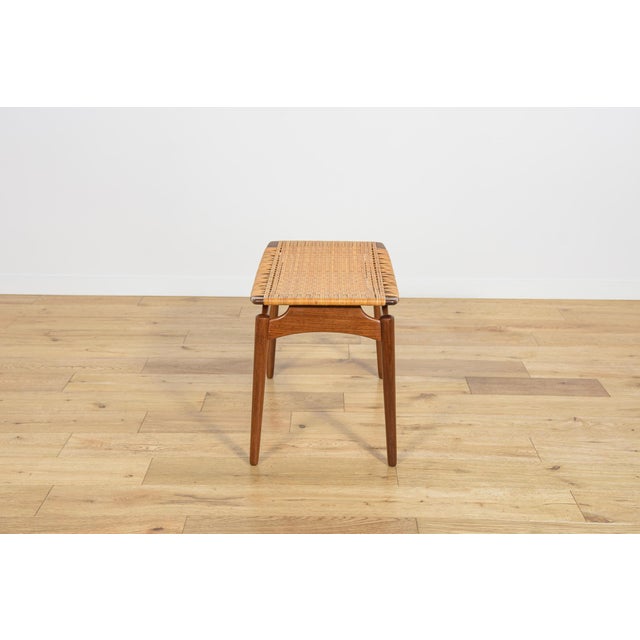 Mid-Century Modern Teak Stool by Sigfrid Omann for Ølholm Furniture Factory, 1950s For Sale - Image 4 of 14