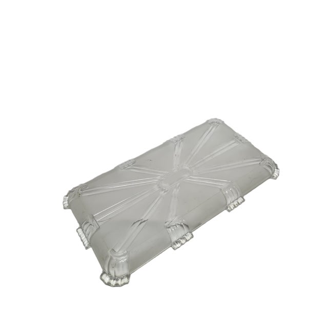 1930s Polish Art Deco Tray by Zawiercie Glassworks, 1930s For Sale - Image 5 of 9