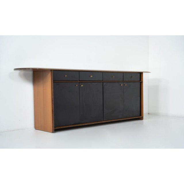 Brown Artona Sideboard attributed to Afra and Tobia Scarpa for Maxalto, Italy, 1970s For Sale - Image 8 of 11