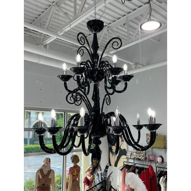 Simone Cenedese - Black Beauty Chandelier For Sale In Naples, FL - Image 6 of 12