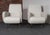1950s Pair of Italian Walnut and Gray and White Tweed Club Chairs After Marco Zanuso For Sale - Image 5 of 18