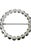 1950s Vintage Silver Tone Round Buckle With Large Round Clear Rhinestones For Sale - Image 5 of 6