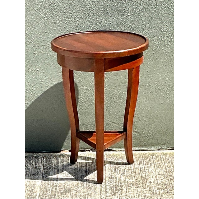 Vintage Sarreid Mahogany Drinks Table For Sale - Image 10 of 12