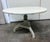 Vintage White Painted Oval Pedestal Side Table For Sale - Image 12 of 12