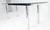 Tobia Scarpa Chrome Base Rectangle Glass Top 4 Cylinder legs Dining Table Mint! For Sale - Image 11 of 12