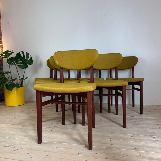 Wood Vintage Dining Chairs, Denmark, 1960s, Set of 6 For Sale - Image 7 of 7