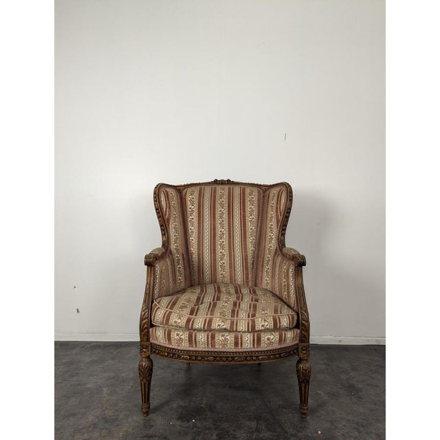 Louis XVI Oak Bergère, in Very Good conditions.