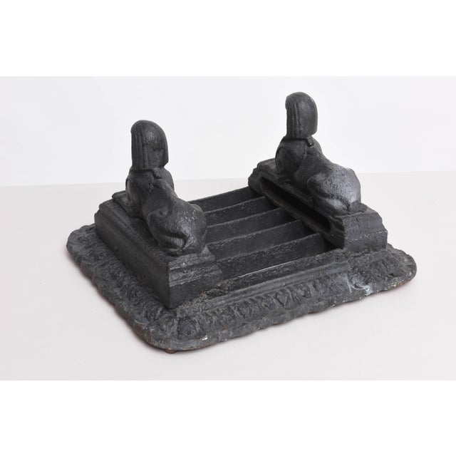 Metal Antique Egyptian Motif Boot Scraper by Archibald Kenrick & Sons, England, 1815-1820 For Sale - Image 7 of 11