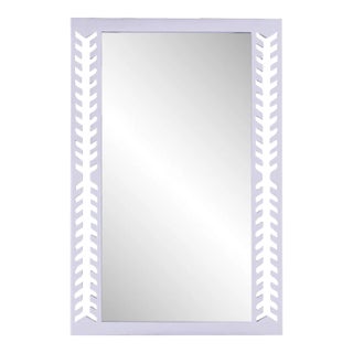 Fleur Home Audubon Spruce Rectangle Mirror in Spring Iris, 36x48 For Sale