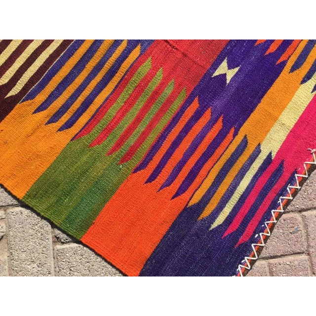Modern Mini Bohemian Kilim - 41" X 47" For Sale - Image 3 of 8