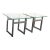 Mid Century American Modern Side / End Tables in Chrome With Square Glass Tops For Sale