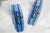 Mid-Century Modern Italian Faceted Blue Glass Veca Wall Sconces by Fontana Arte, 1980s, Set of 2 For Sale - Image 13 of 13
