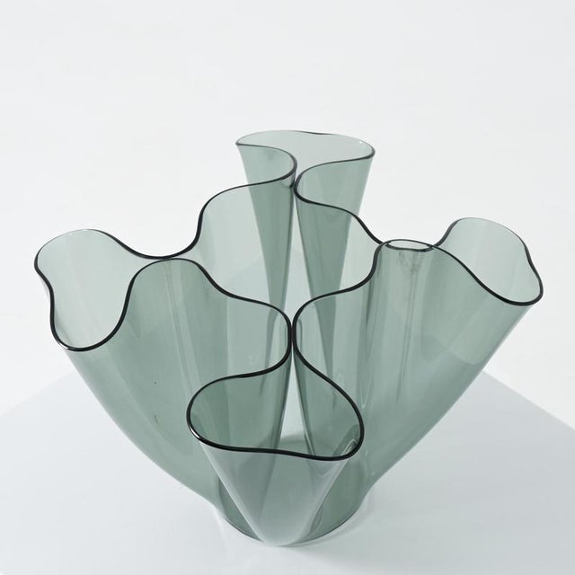 Glass Cartoccio Vase by Pietro Chiesa for Fontana Arte, 1970s For Sale - Image 14 of 18