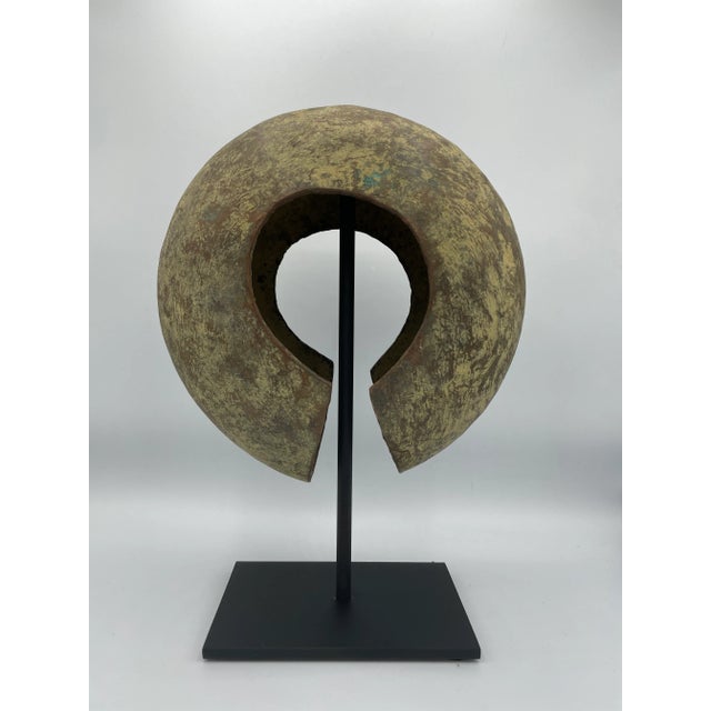 Antique African Mounted Copper Mbole Sculptural Currency Form For Sale In Chicago - Image 6 of 6
