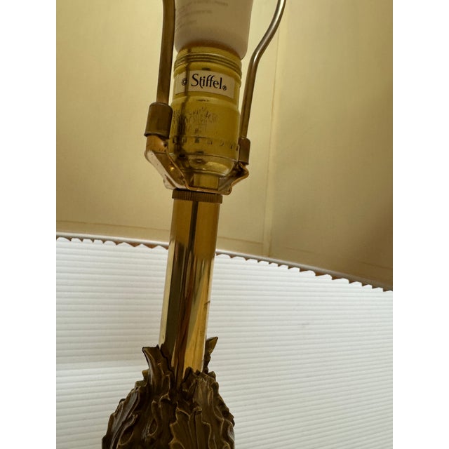 Late 20th Century Stiffel Brass Table Lamp For Sale In San Francisco - Image 6 of 12