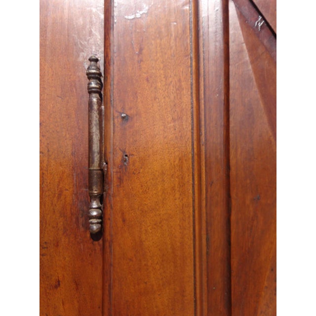 Louis XIII Style Walnut Wardrobe with Diamond Points For Sale - Image 6 of 18