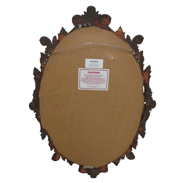 Raschella Home Design French Regency Hanging Wall Mirror Gold Carved For Sale - Image 10 of 10