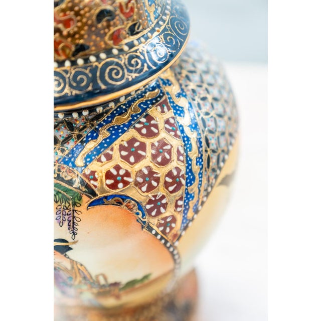 1960s Chinese Hand-Painted Vase, 1960s For Sale - Image 5 of 14