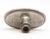 Late 20th Century Vintage Nickel Finish Brass Fluted Oval Door Knob For Sale - Image 4 of 5