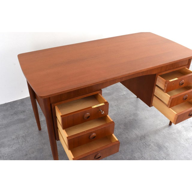Mid-Century Modern Danish Teak Desk, 1960s For Sale - Image 16 of 18