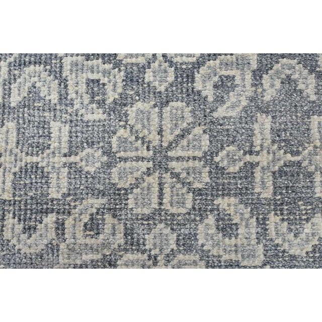 Gray Modern Rug 7'10'' X 10'1'' Gray Viscose Hand-Knotted Oriental Carpet For Sale - Image 8 of 12