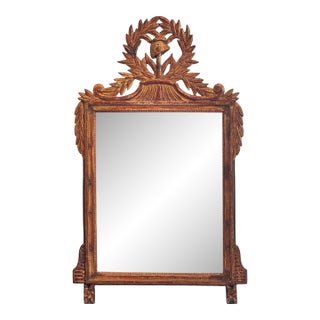 19th-Century Carved Giltwood Mirror For Sale
