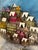 American Mixed-Media/3d Collage Painting Depicting a Whimsical Winter Village - Signed by "Colley '20" For Sale - Image 3 of 6
