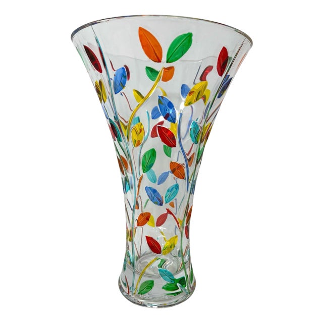 Venetian Glass Vase For Sale