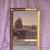 1. Trumeau painted canvas panel and mirror, chateau and landscape with gilded frame – l126 w70 h4 this piece is attributed...