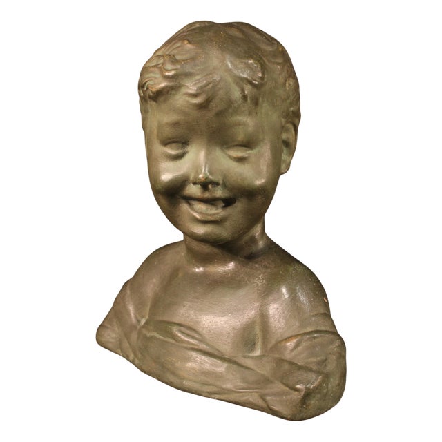Italian Terracotta Bust of a Child, 20th Century For Sale