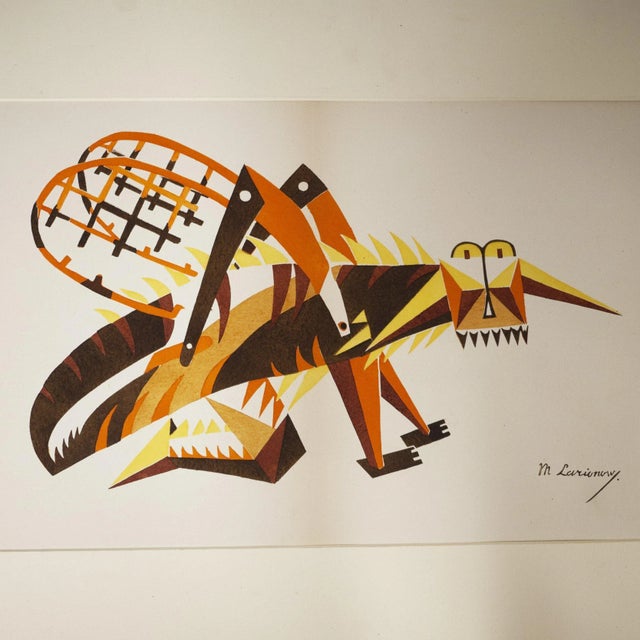 Lithograph Cyle of the Cricket for the Ballet Natural Stories attributed to Mikhail Larionov, 1916 For Sale - Image 5 of 8