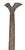 An abstract post or bed support from the Nupe. This post may have been used as one of four-bed net supports found in most...