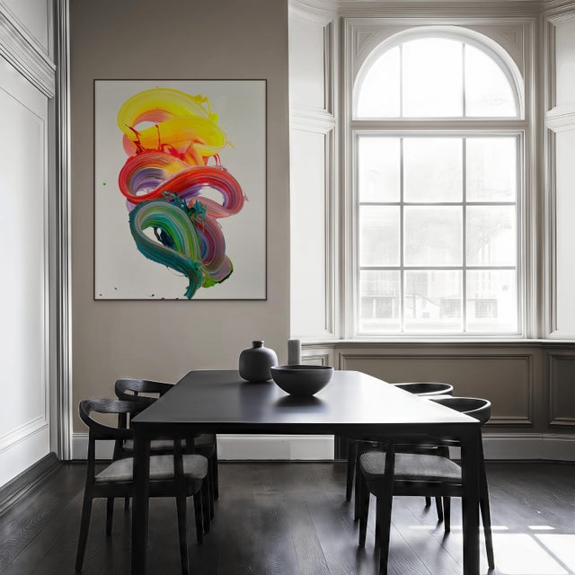 Nikolaos Schizas Contemporary Abstract Acrylic on Canvas "On Purpose" by Nikolaos Schizas For Sale - Image 4 of 5