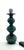 Forest Green Space Age Table Lamp with Large 3-tier Ceramic Lamp Base in Emerald Green from Kaiser Leuchten For Sale - Image 8 of 13