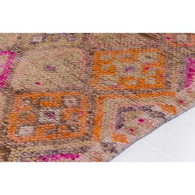 Turkish 1960s Anatolian Oushak Hallway Runner For Sale - Image 3 of 10