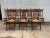 Early 20th Century Set of 8 Antique Oak Press Back Cane Seat Dining Chairs For Sale - Image 11 of 13