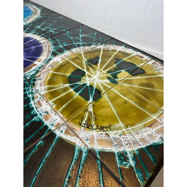 Belgian Ceramic Tile Coffee Table from Belarti For Sale - Image 3 of 6